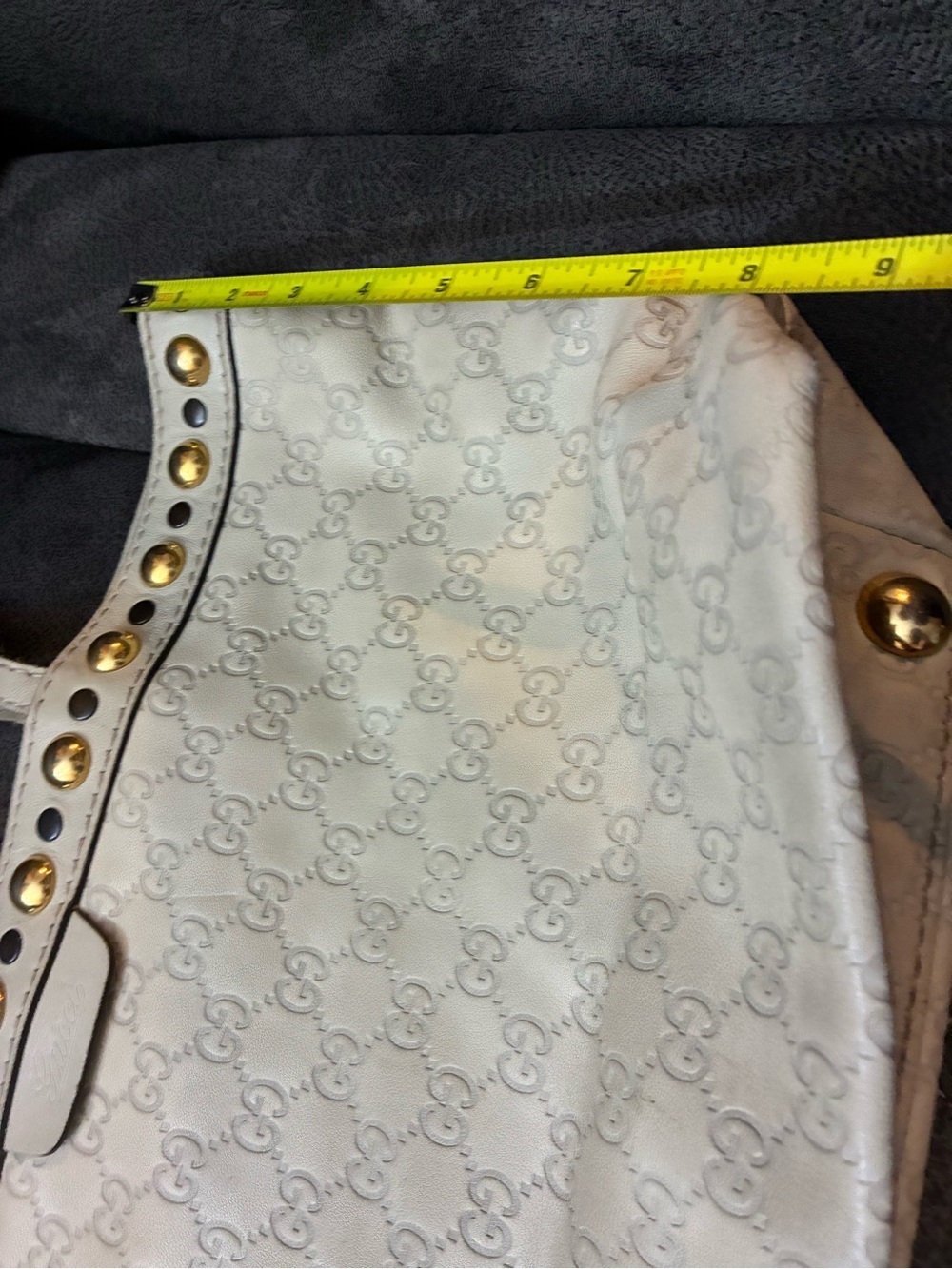 Authentic Gucci Monogram Embossed Tote - Picture 11 of 12